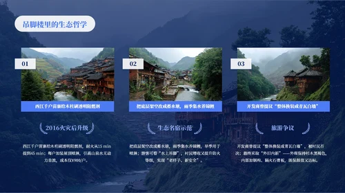 蓝色创意风少数民族苗族介绍PPT模板
