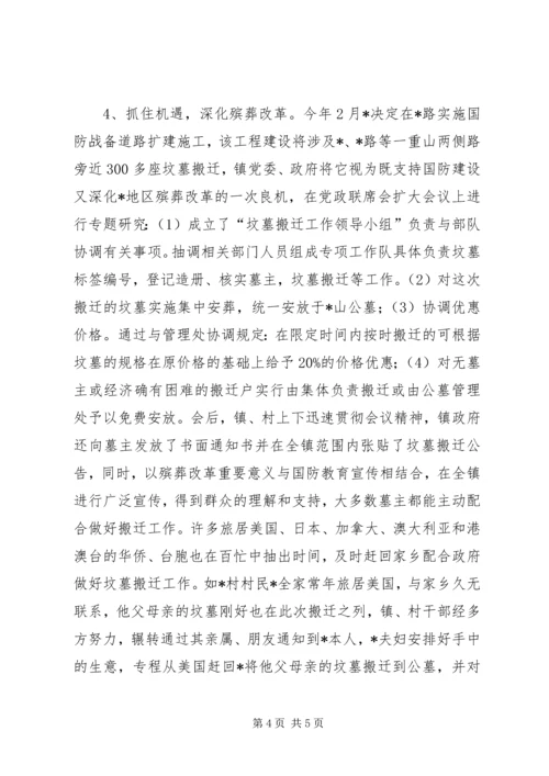 乡镇殡葬改革工作情况汇报.docx