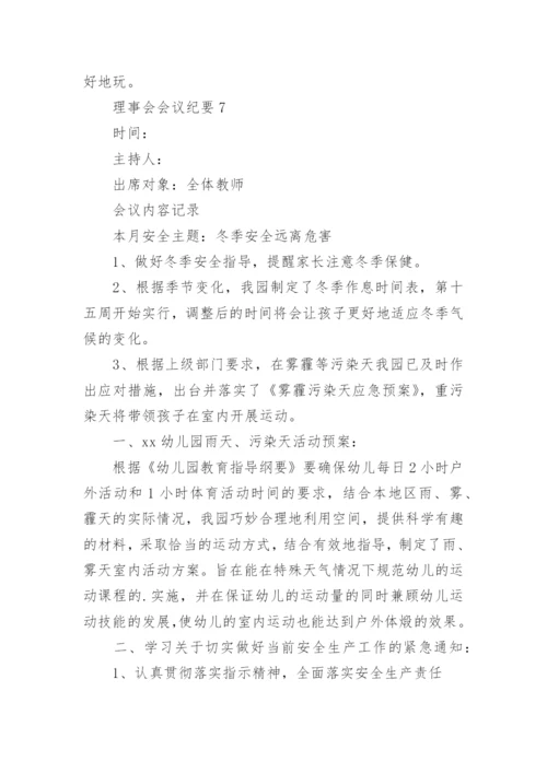 理事会会议纪要.docx