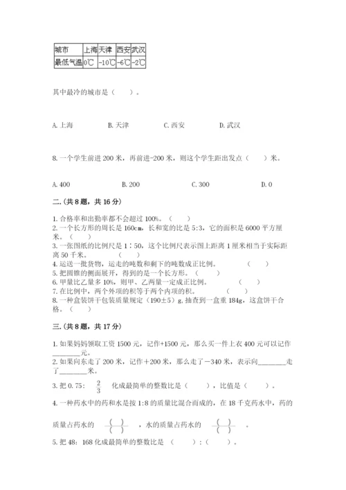 最新西师大版小升初数学模拟试卷附答案【综合题】.docx