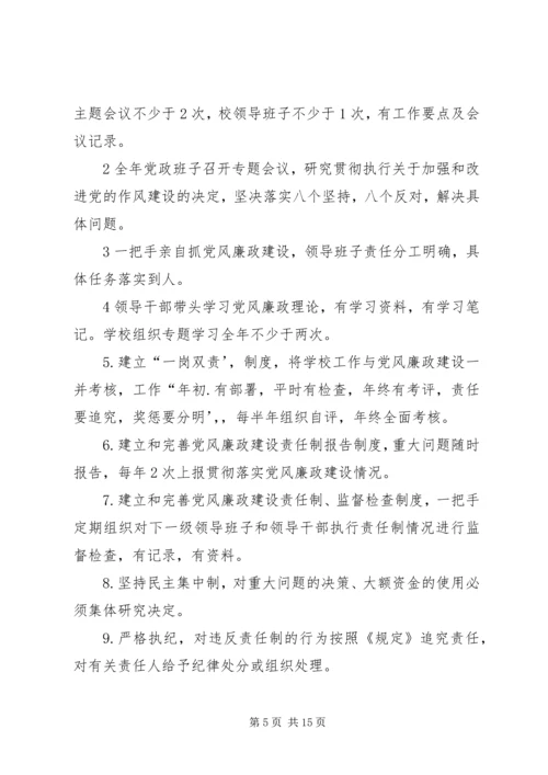 学校XX年党风廉政建设目标责任书.docx