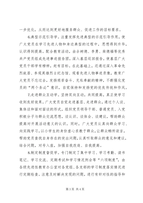 多措并举确保先进性教育学习见成效 (8).docx