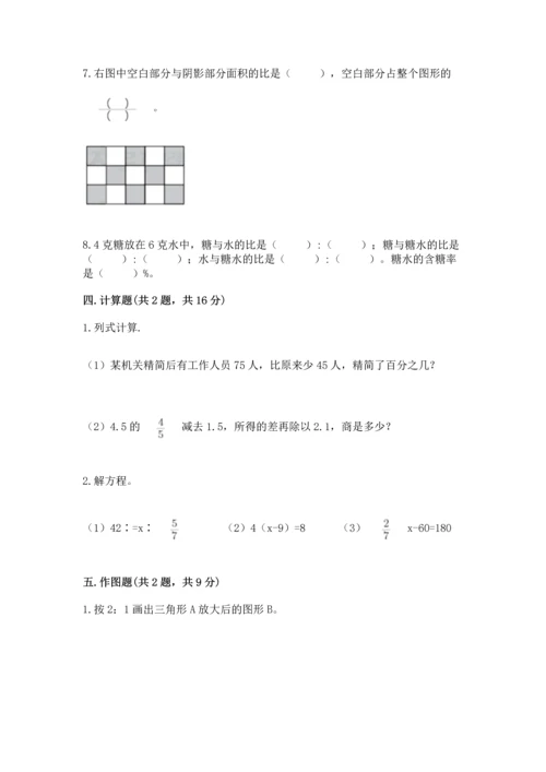 人教版六年级下册数学期末测试卷（精选题）word版.docx