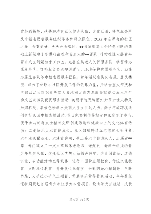 开展社区妇联工作调研报告 (2).docx