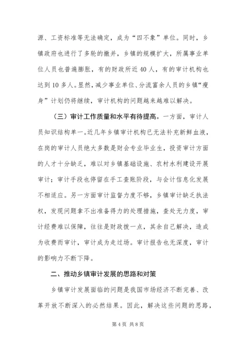 乡镇审计科学发展观的调研报告.docx