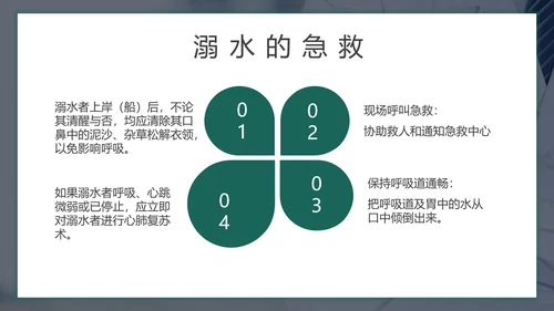 儿童暑期防溺水教育PPT模板