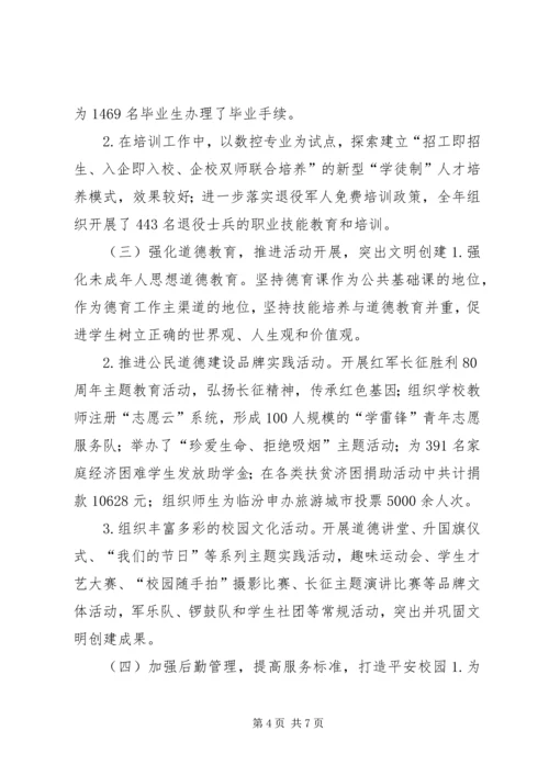 学校XX年度工作自查报告.docx