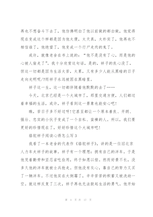 骆驼祥子阅读心得怎么写10篇.docx