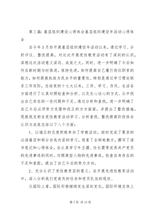 基层组织建设年心得体会.docx