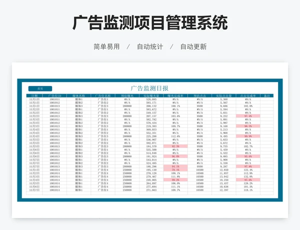 广告监测项目管理系统