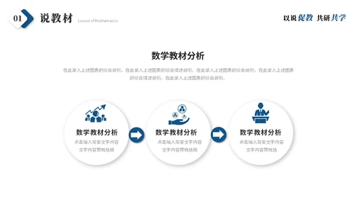 简约商务微粒体教师说课教学课件教师公开课ppt模板