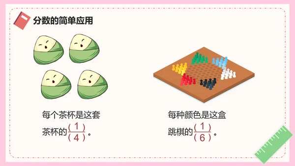 人教版数学三年级分数的简单应用PPT模板