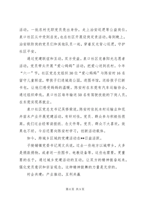 统筹城乡党建心得.docx