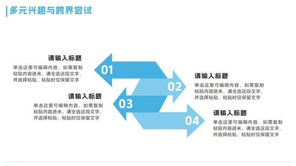 蓝色卡通小清新大学生自我介绍PPT模板