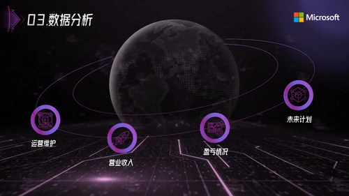 科技风互联网通信行业总结报告通用PPT模板