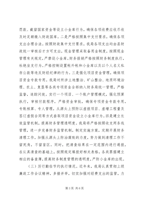 国土雁过拔毛自查自纠报告.docx