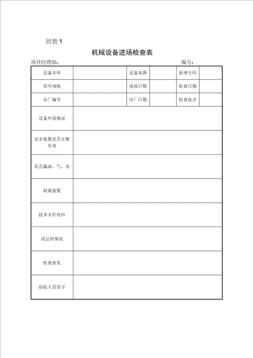 中铁十局集团有限公司济青高铁项目部机械设备管理办法