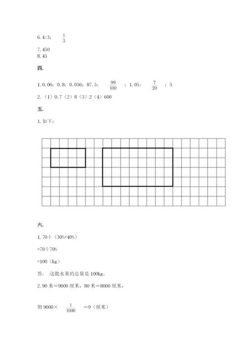 小学六年级升初中模拟试卷及参考答案【综合卷】.docx