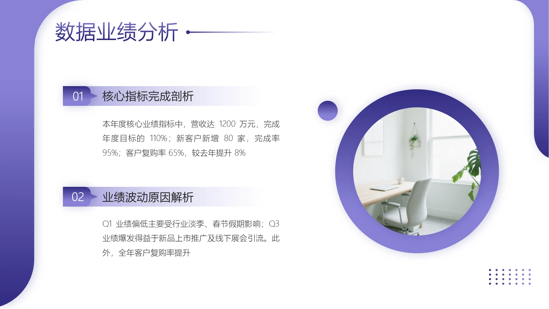 渐变风含图片PPT列表