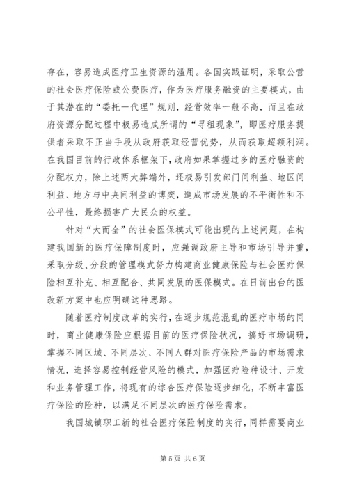 商业医疗保险调研报告 (2).docx