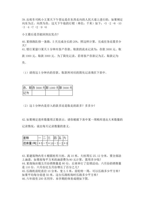 六年级小升初数学应用题50道带答案（模拟题）.docx