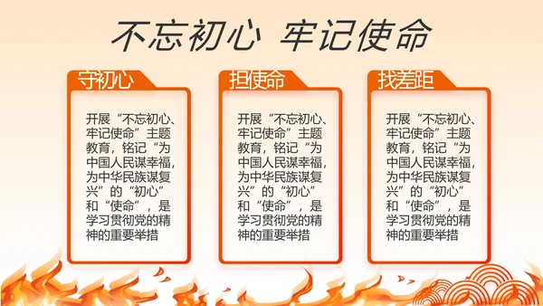 红色大气消防员述职报告动态PPT模板