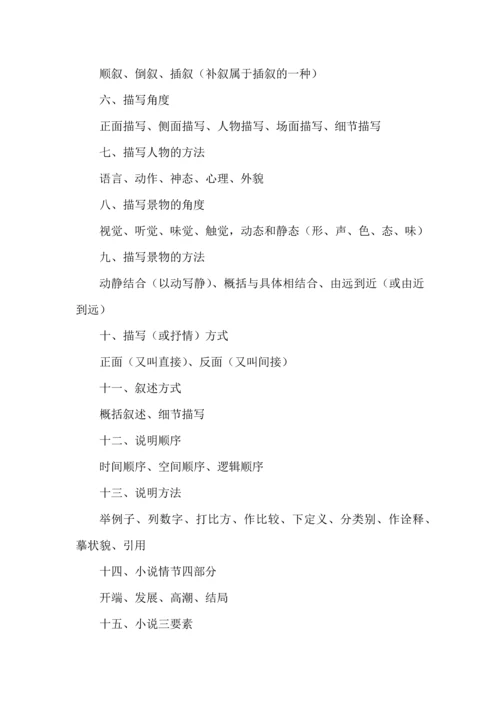 小学语文阅读理解技巧整理精华版.docx