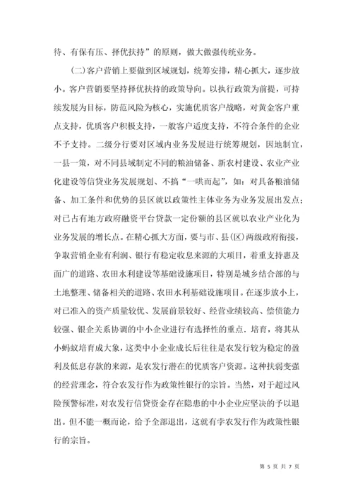 农发行信贷业务发展状况思索.docx
