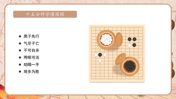 围棋文化及教育作用简介通用PPT模板
