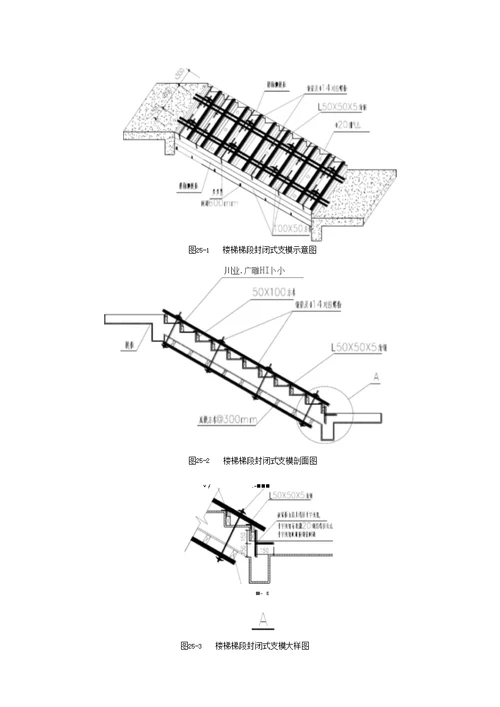楼梯梯段封闭式支模施工标准做法