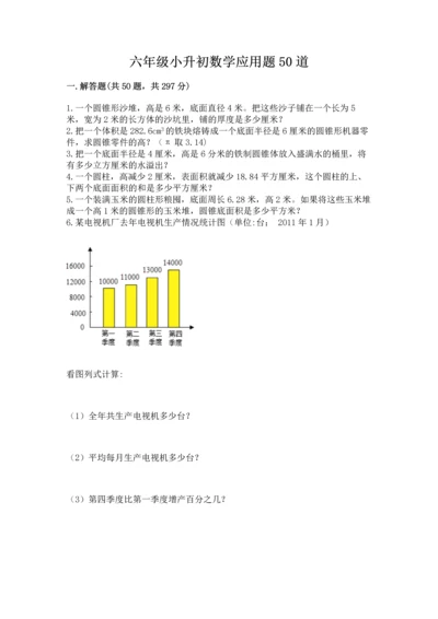 六年级小升初数学应用题50道及完整答案（名师系列）.docx