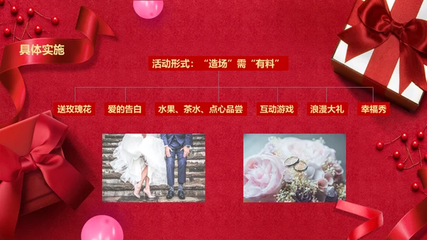 浪漫情人节礼物礼盒通用PPT