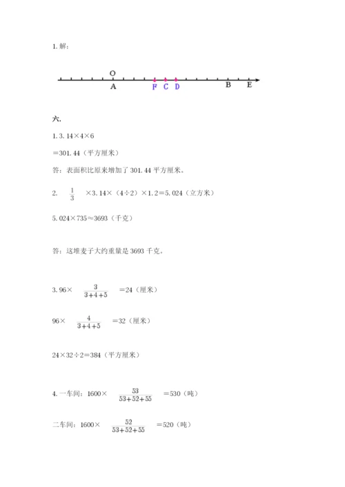 小学毕业班数学检测卷附完整答案（典优）.docx