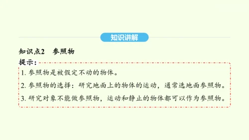 人教版（2024）物理八年级上册1.2运动的描述课件（20页ppt）