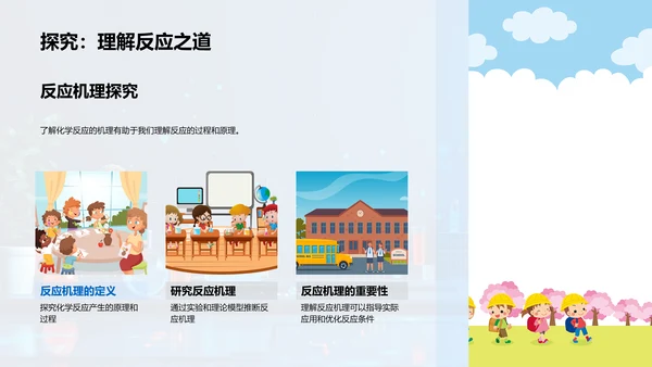 化学反应课程讲座PPT模板