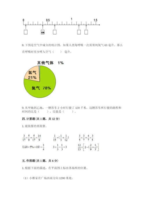 小学数学六年级上册期末考试试卷（各地真题）.docx