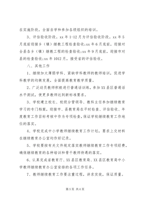 继续教育一德四新学习计划.docx