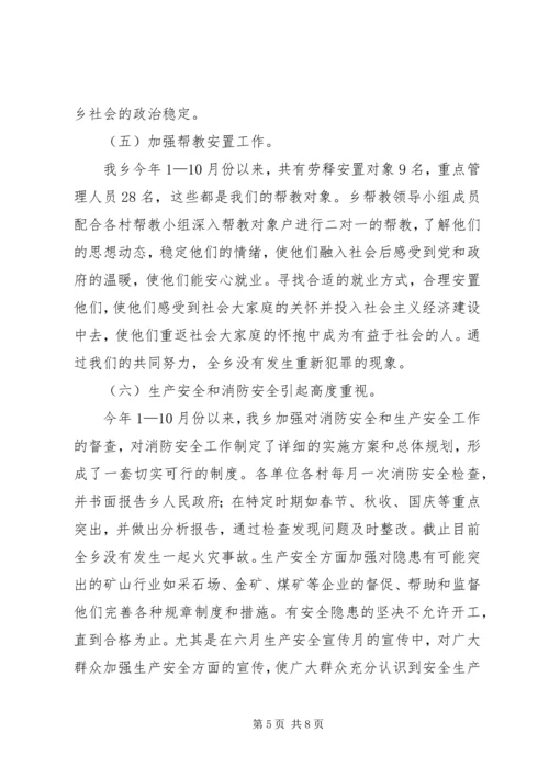 乡镇综治、维稳工作总结.docx