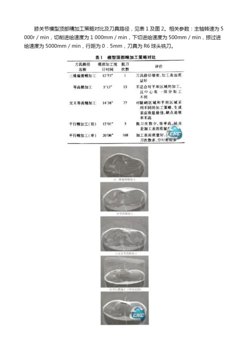 基于五轴数控机床的膝关节复杂曲面高效加工策略.docx