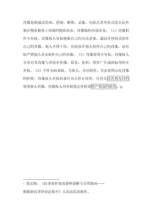 肖像权纠纷律师代理标准手册