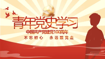 党员青年党史学习教育活动PPT动态