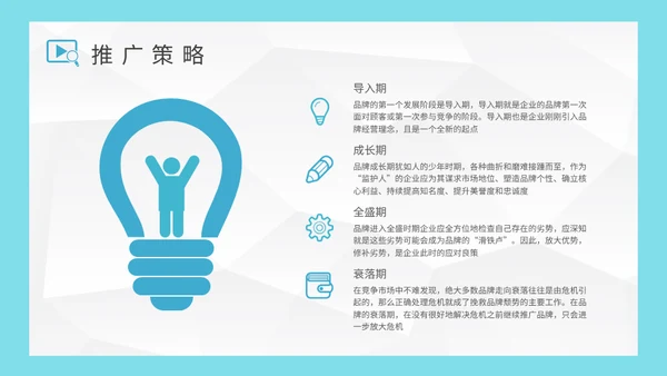 公司营销中心品牌推广策略分析通用PPT模板