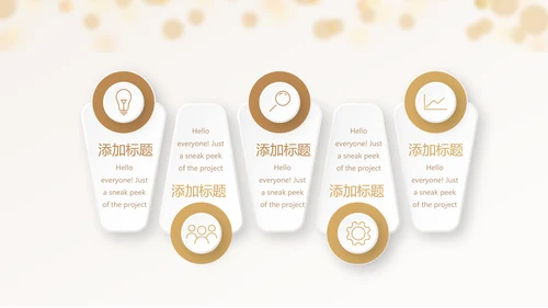 金色时尚会年终工作总结汇报商务通用PPT动态模板