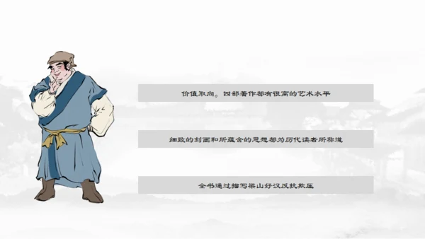 四大名著介绍通用PPT模板