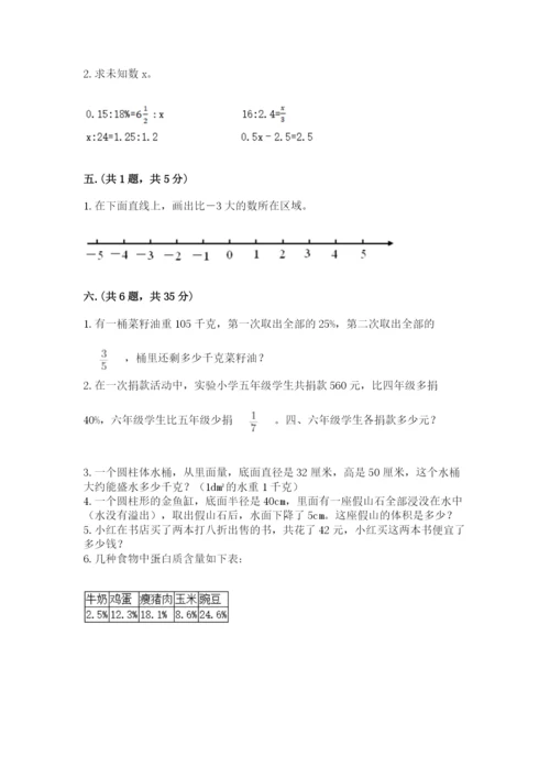 青岛版数学小升初模拟试卷精品【易错题】.docx