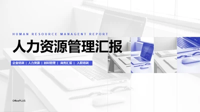 灰色商务风人力资源管理年度汇报PPT模板下载