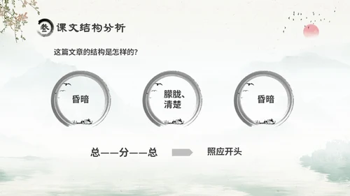 水墨中国风六年级语文课件好的故事课件分析讲解PPT