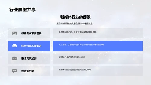 新媒体行业解析报告PPT模板