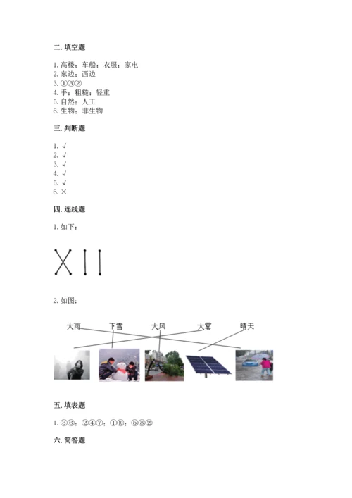 教科版二年级上册科学期末测试卷【典优】.docx