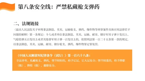 简约风部队安全专题教育PPT模板